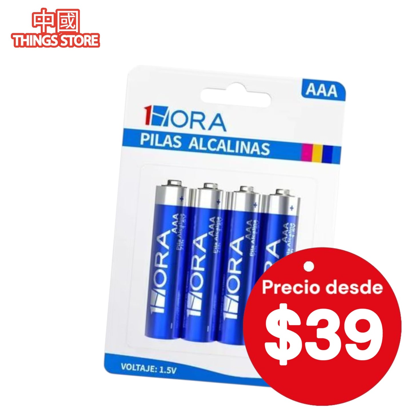 Paquete de 4 pilas AA