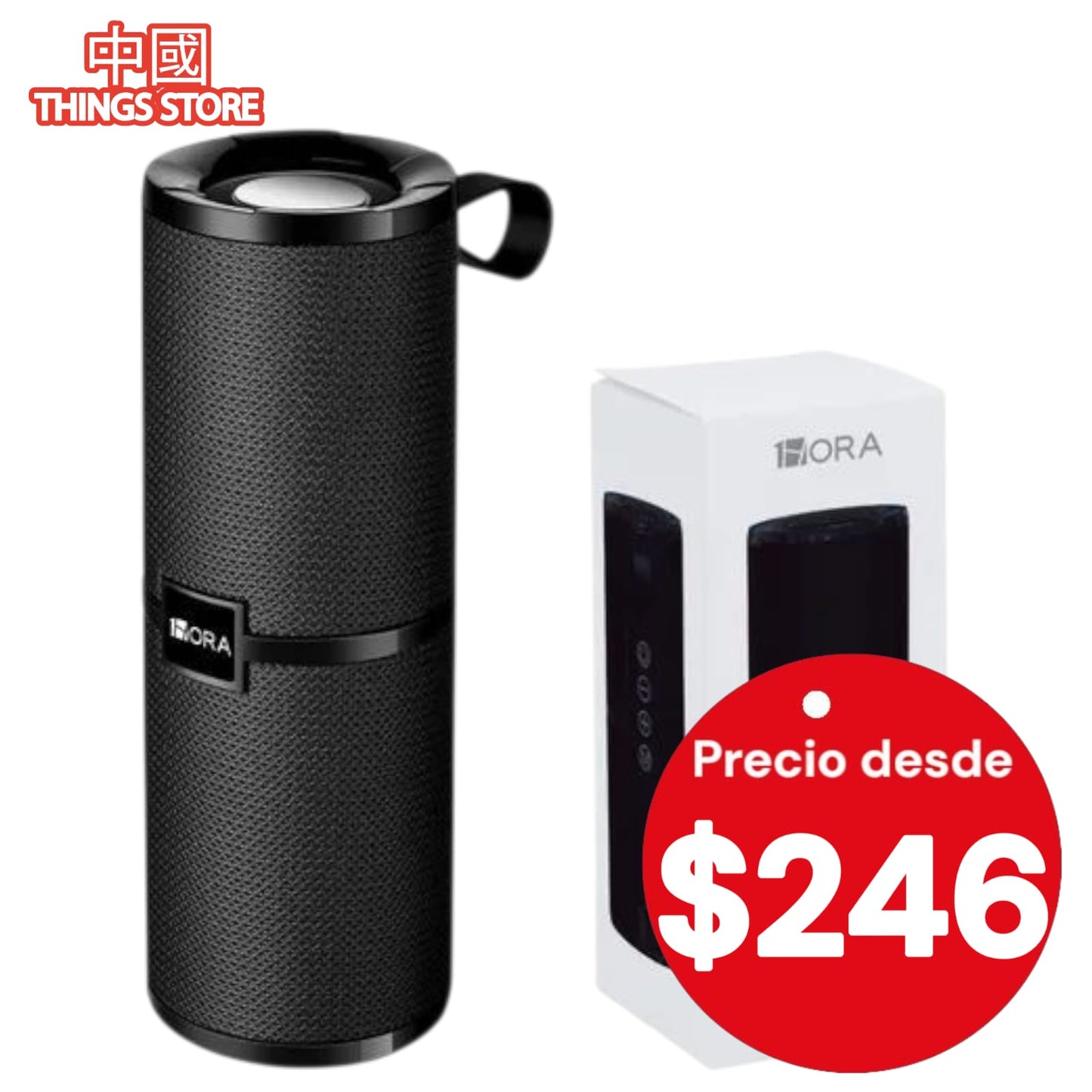 Bocina en forma de cilindro grande