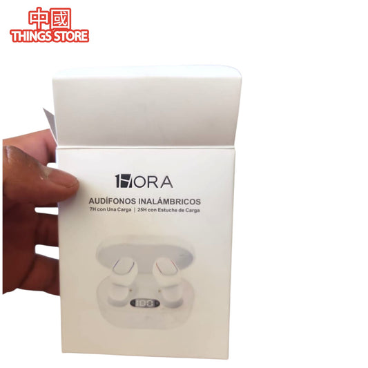 Audífonos BT de chicharo  blanco