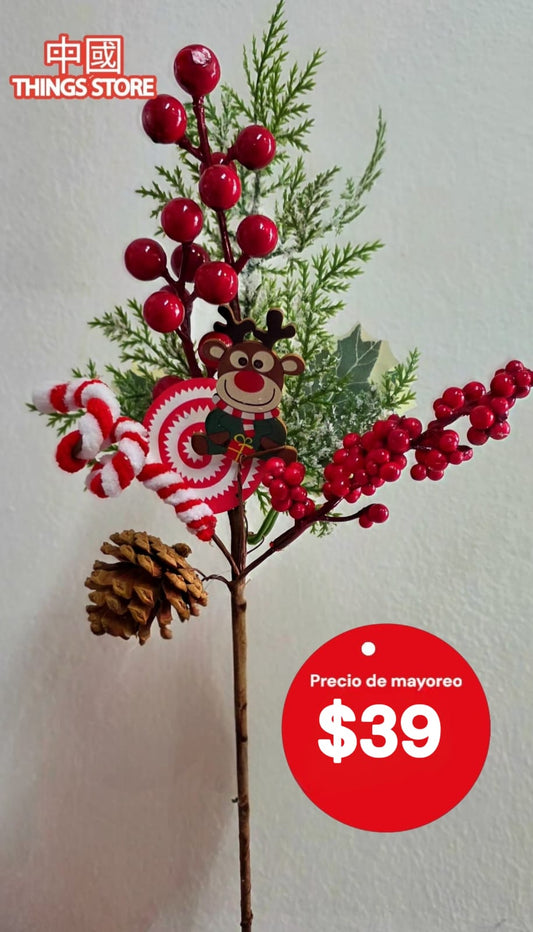 tallo de cerezas con ballas rojas