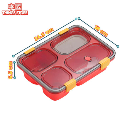 Lunch box de 4 compartimentos
