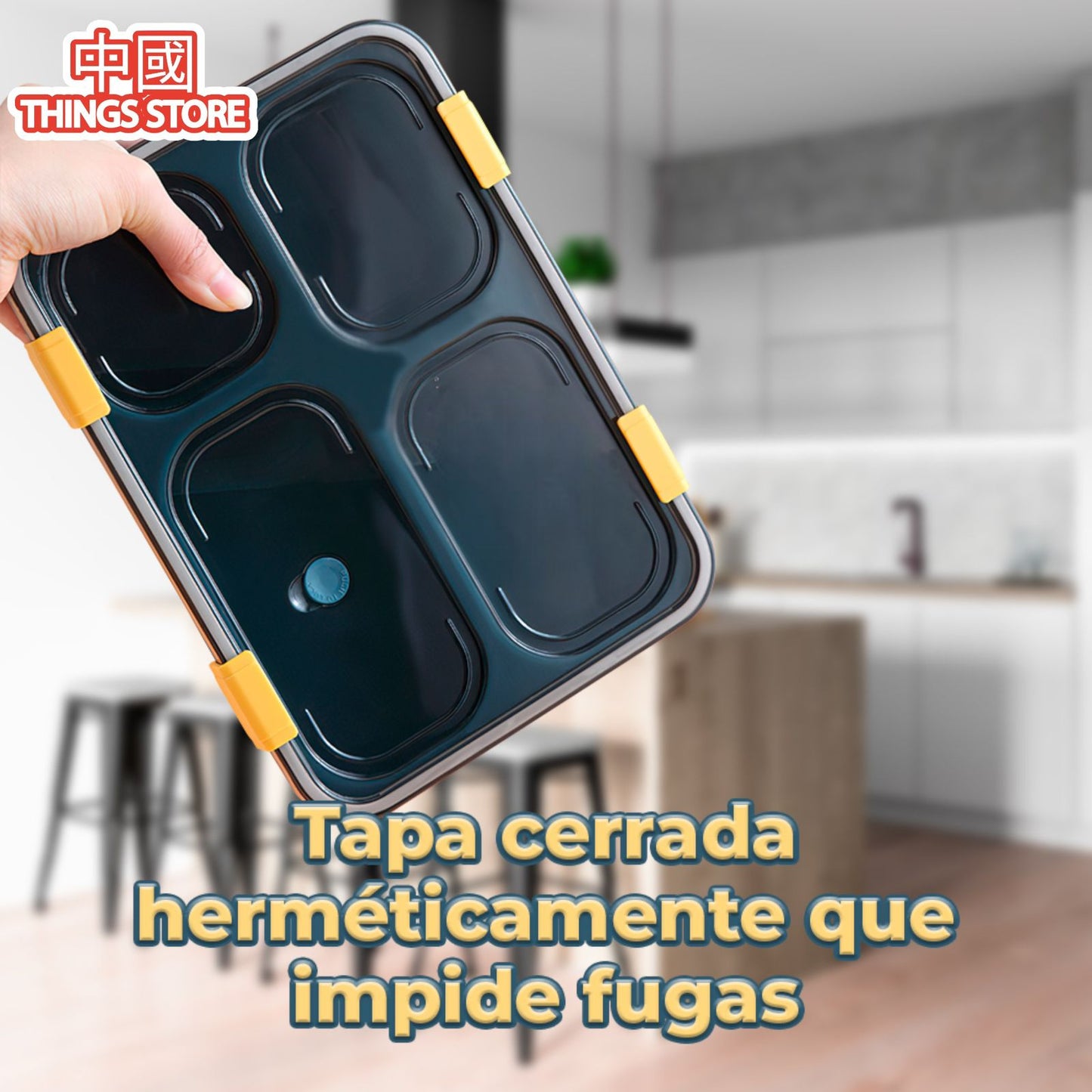 Lunch box de 4 compartimentos