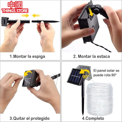 Serie de manguera cálida 10m solar