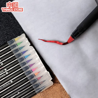 Plumones de punta fina 12pz