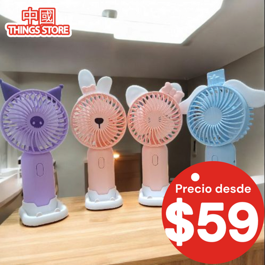 Ventilador de mano de kitty