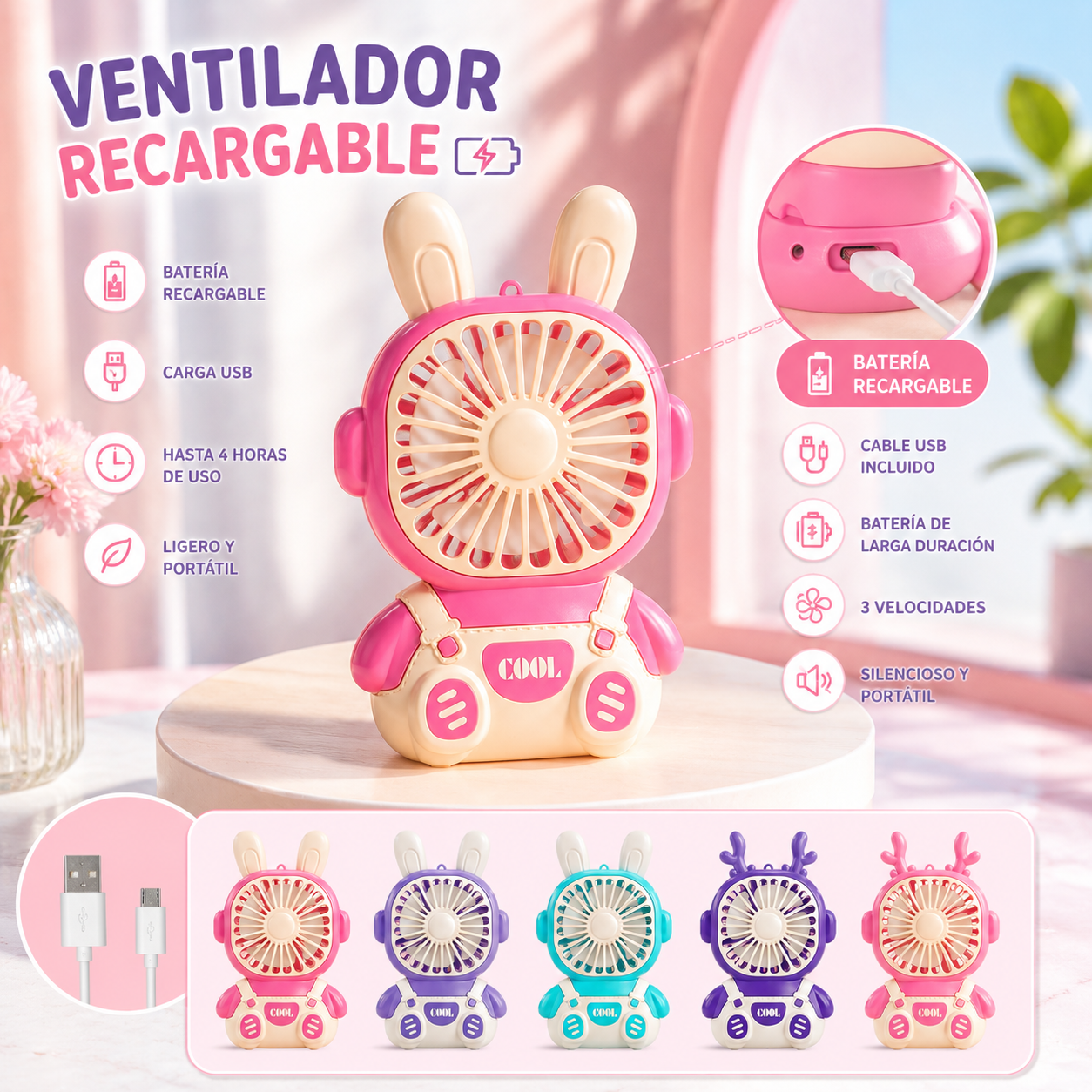 Ventilador portátil ⭐️