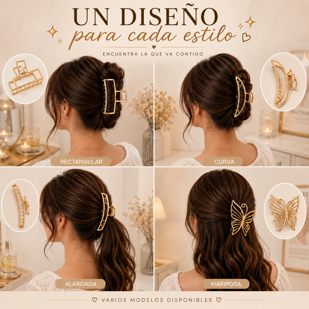 Pinza dorada grande ✨️
