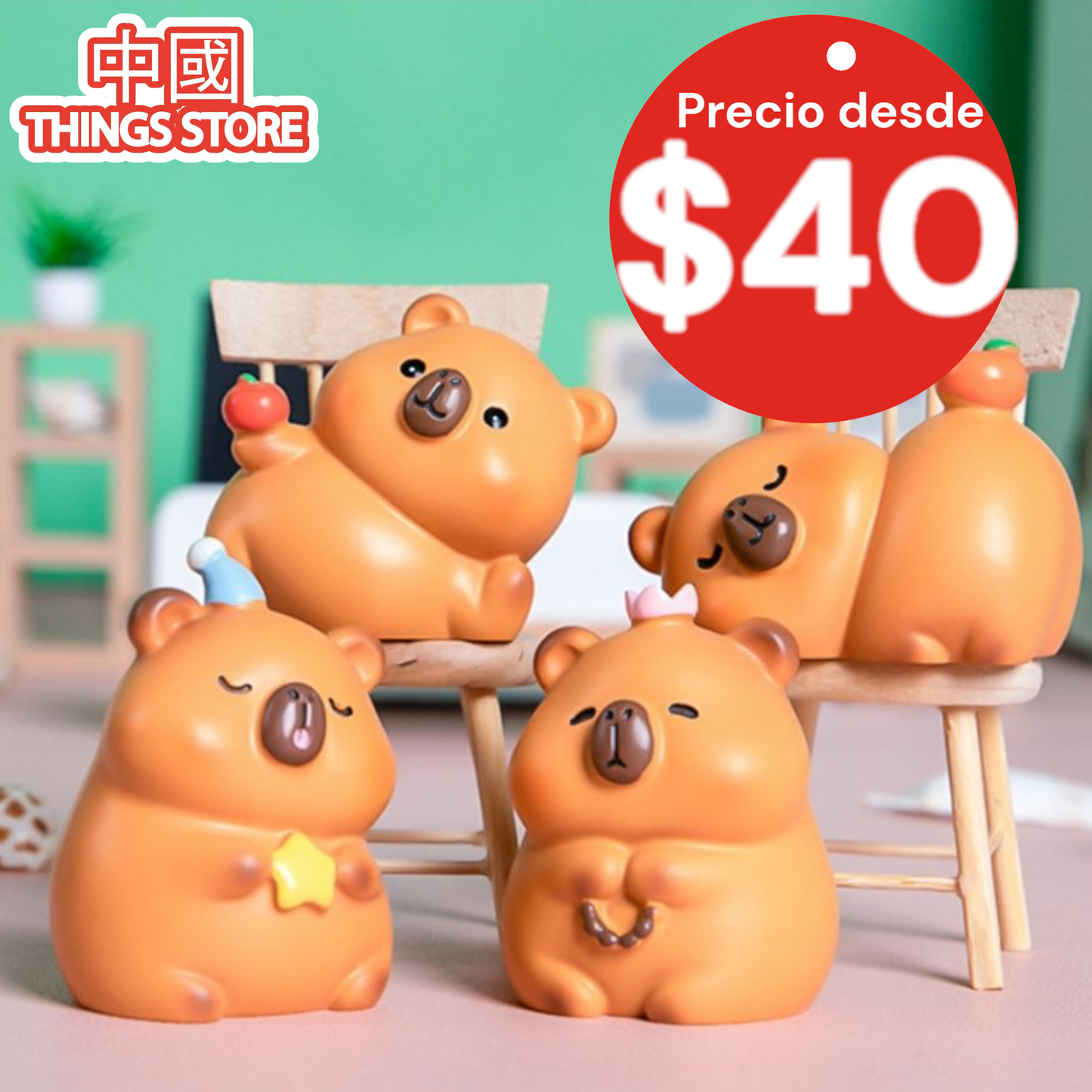 Paquete de capibaras 4pz