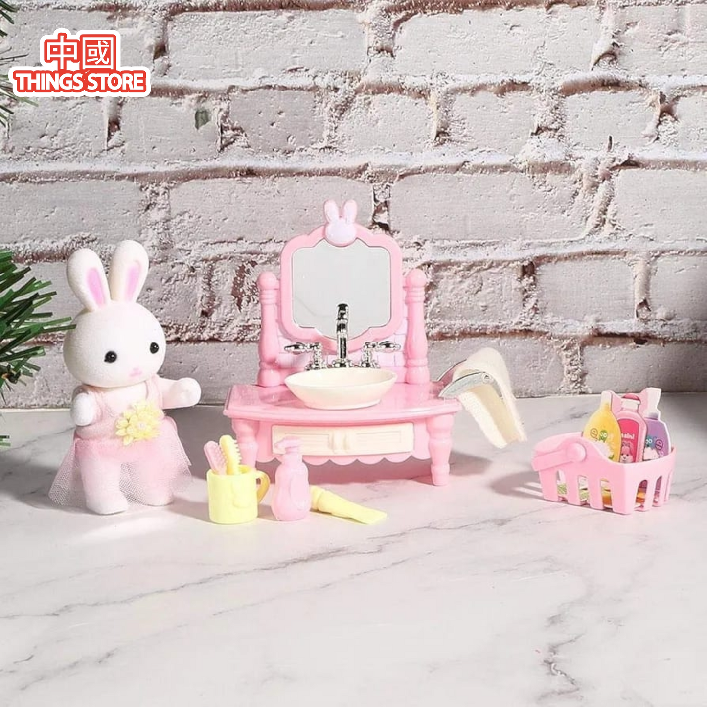 Juguetes set de baño conejo