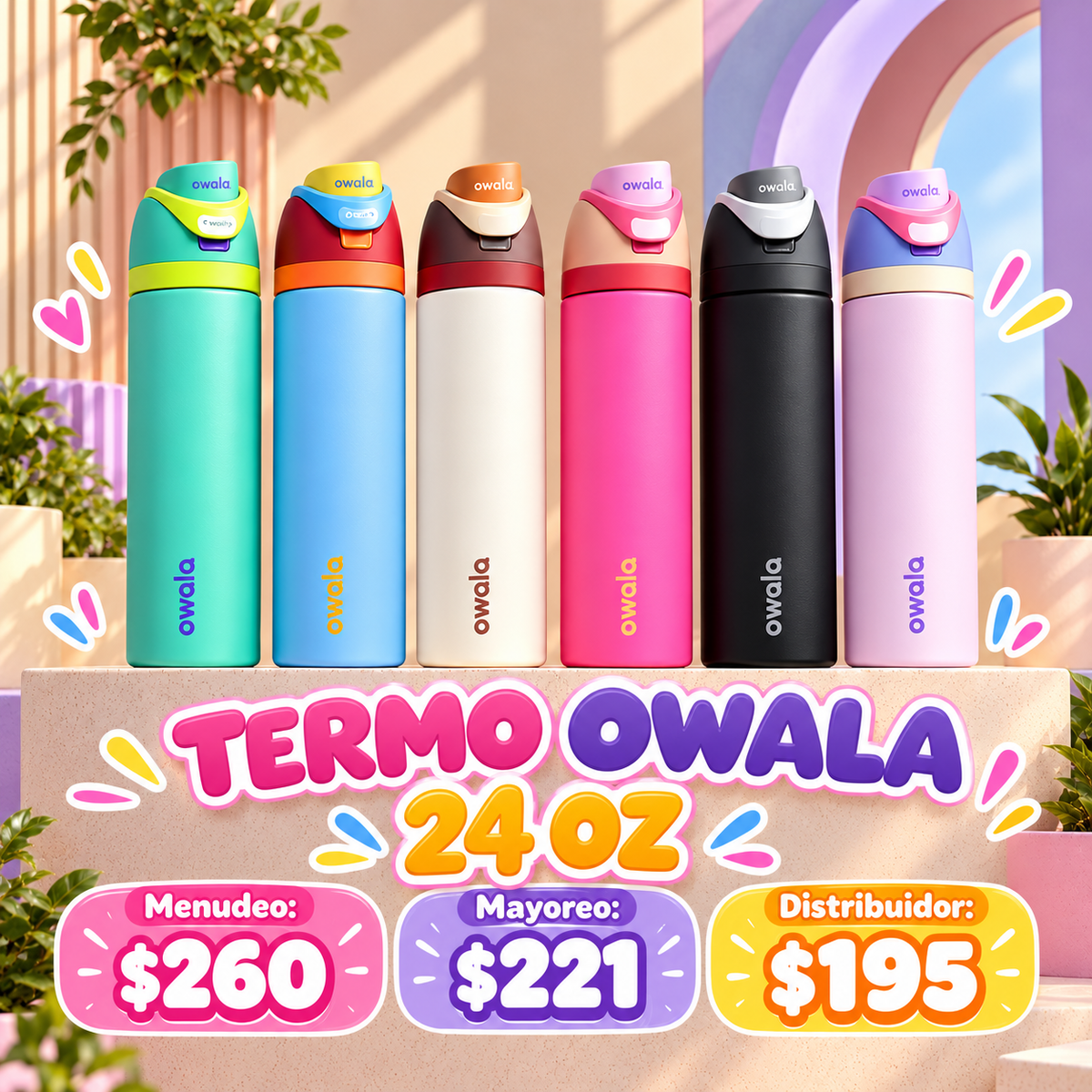 Termo owala 24oz 🍇