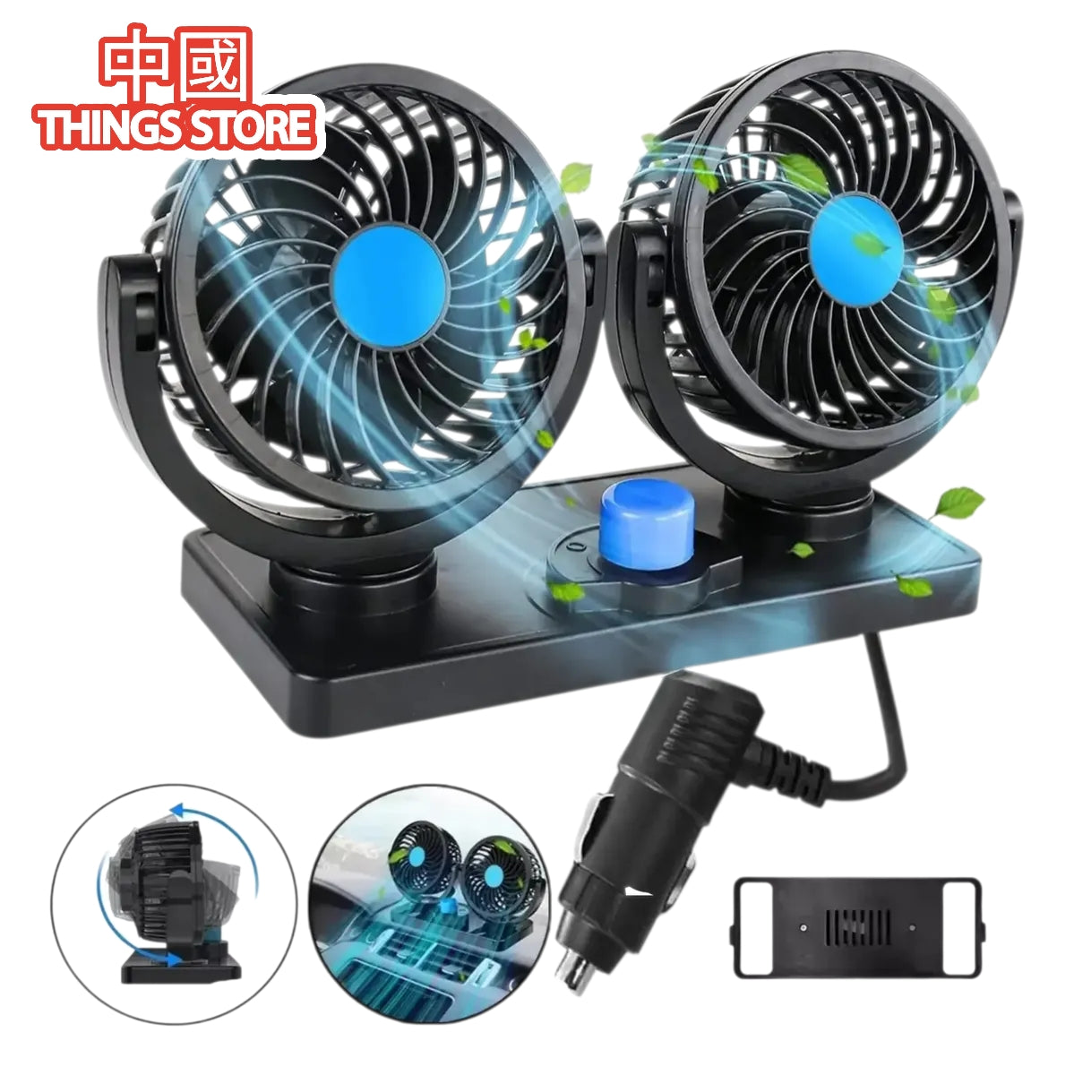 Ventilador de coche 2 en 1