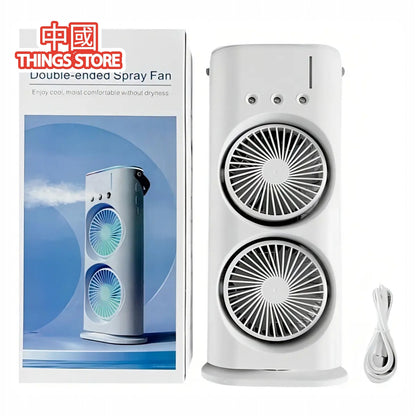 Ventilador con humidificador doble