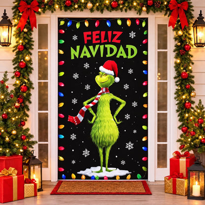 Funda de puerta de grinch🎄