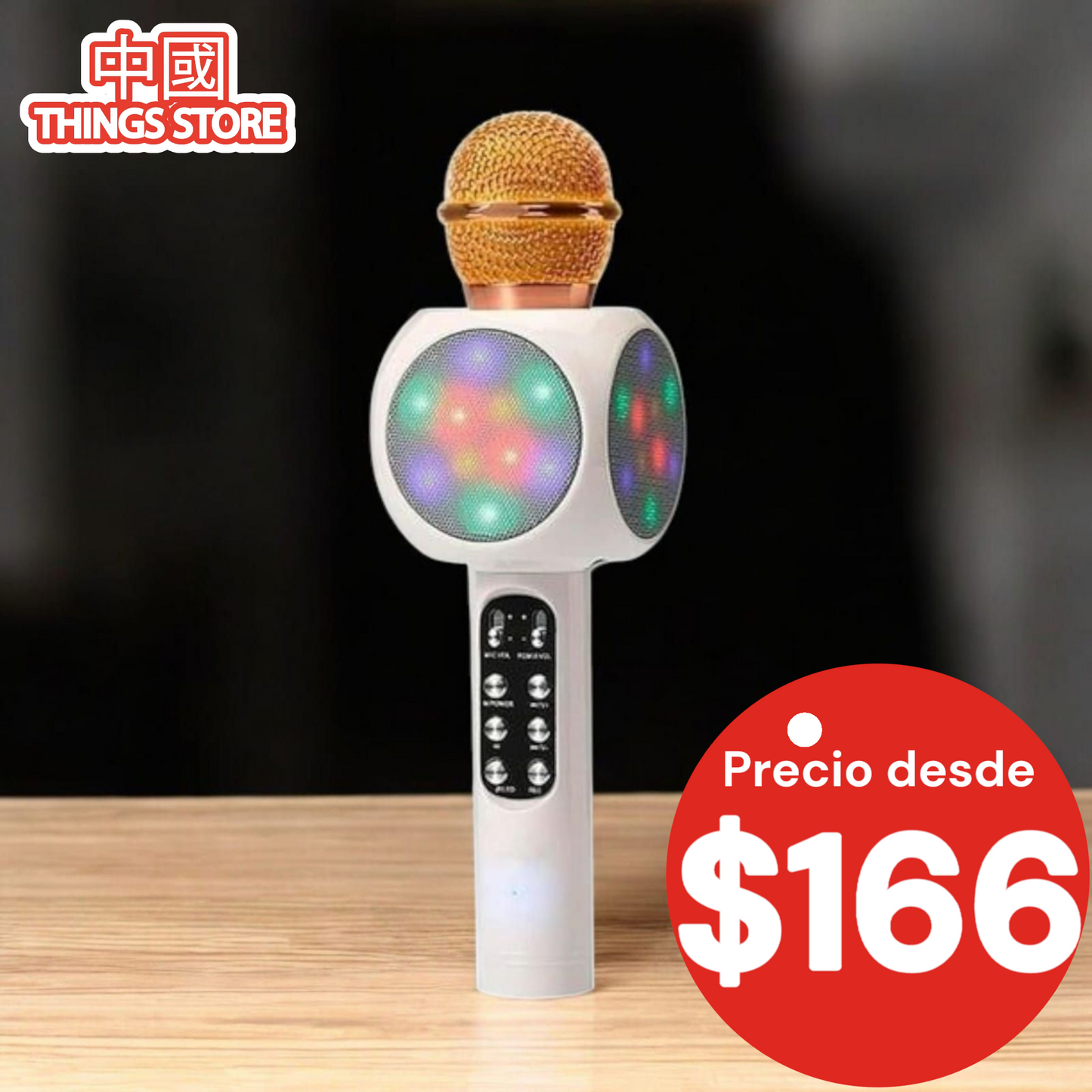 Micrófono bocina RGB