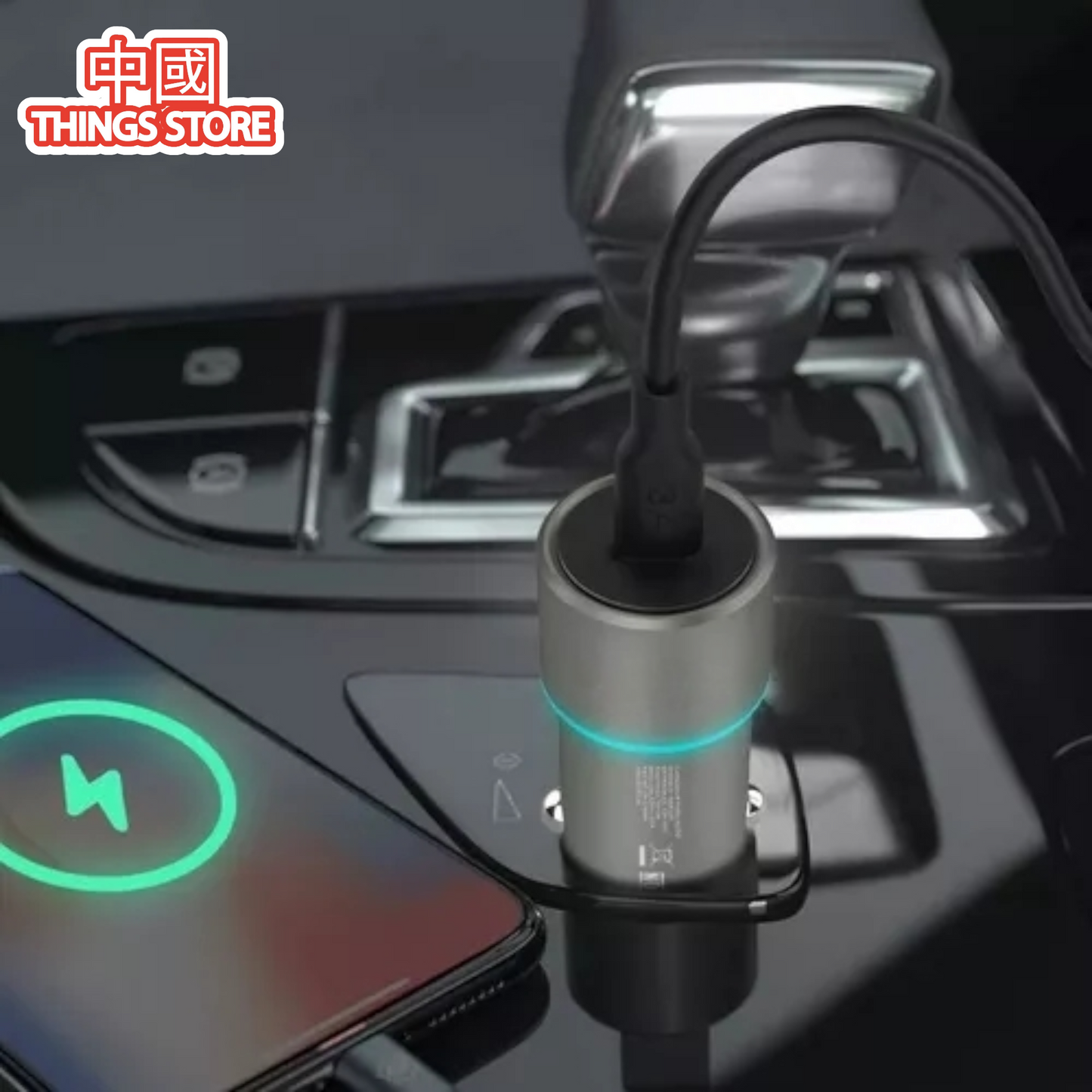 Combo cargador para auto de tipo C a C