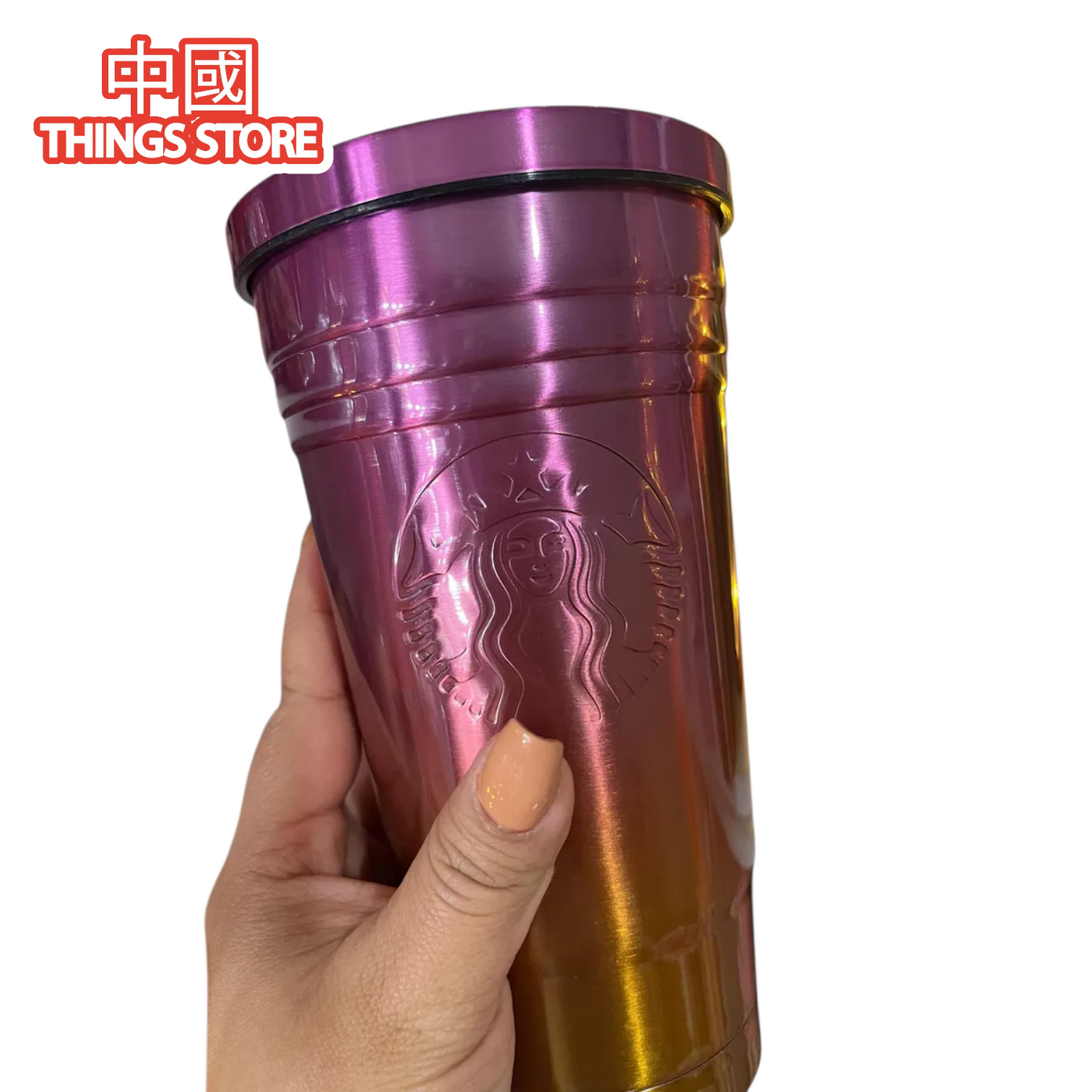 Vaso Starbucks metálico