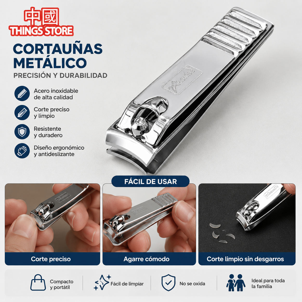 Cortauñas cuadrado