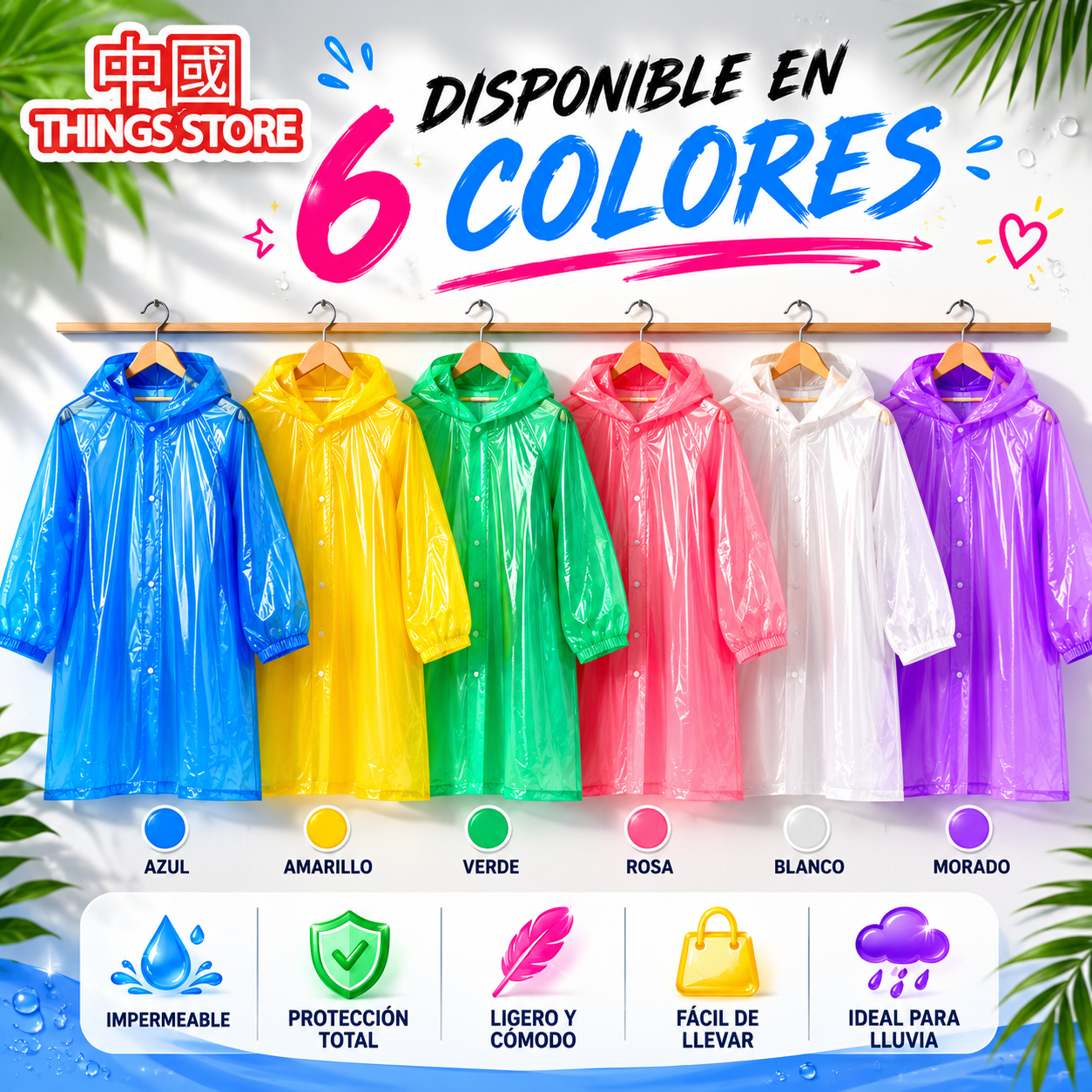 Impermeable de adulto 🌧