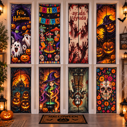 Funda para puerta de haloween 🚪