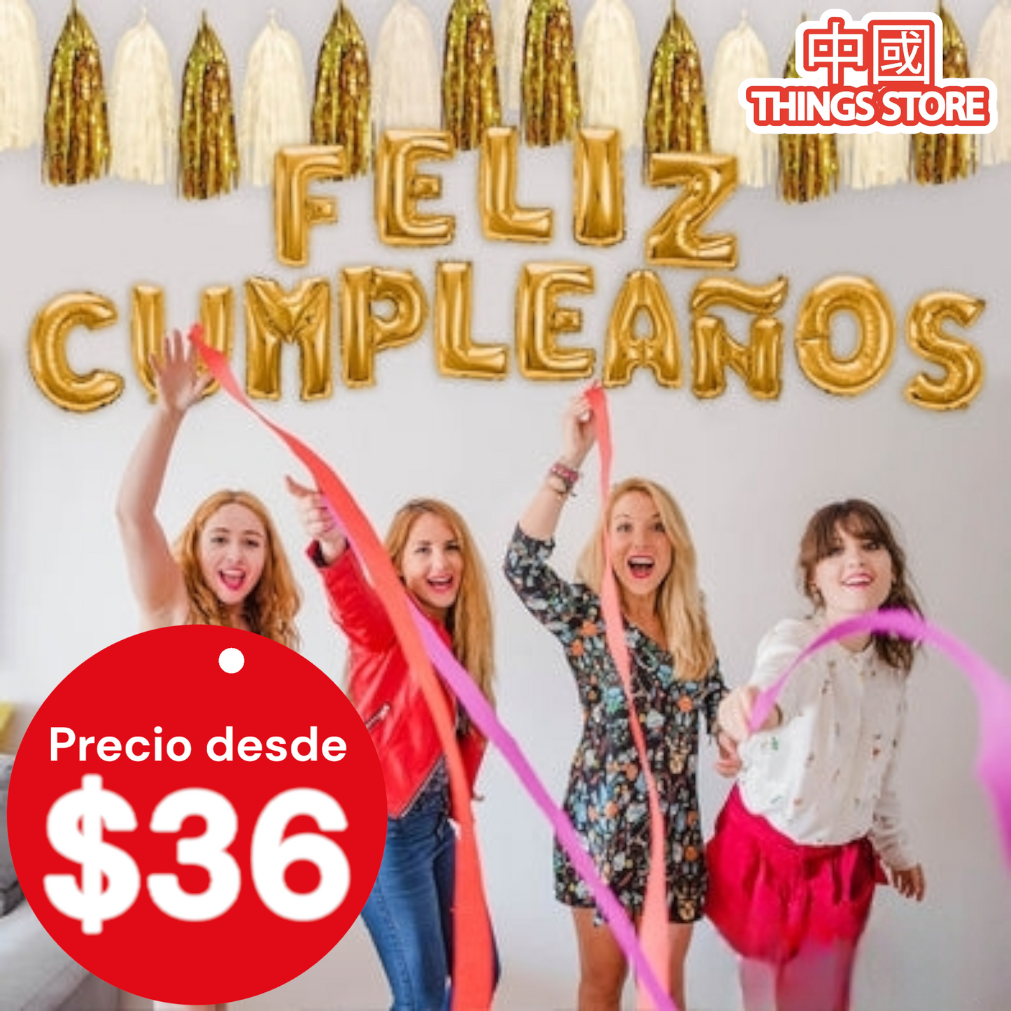 Globos de Feliz Cumpleaños