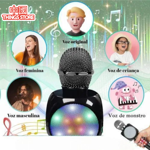 Micrófono bocina RGB