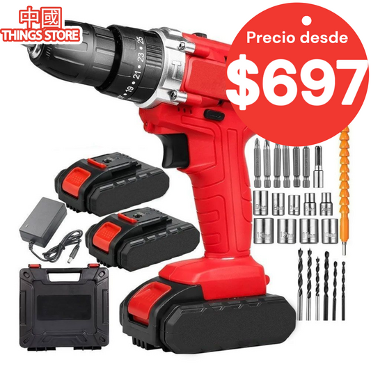 Taladro con 2 pilas