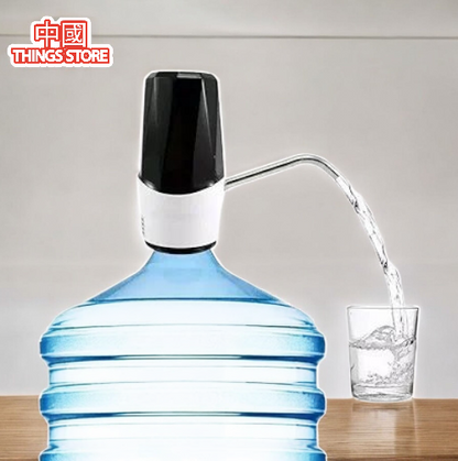 Dispensador de agua eléctrico recargable negro