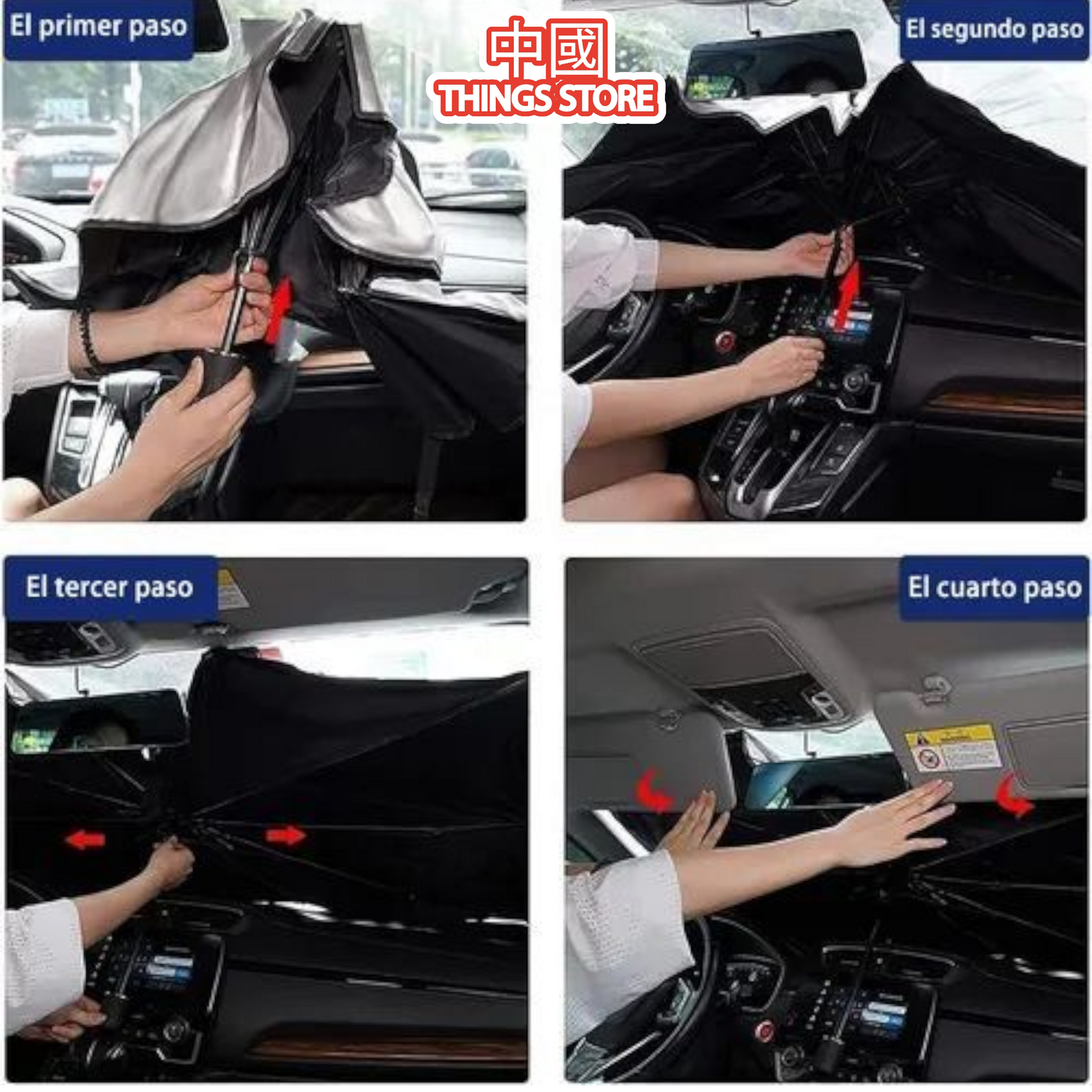 Cubre parabrisas con baston