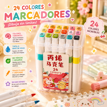 Marcador acrilico 🌈