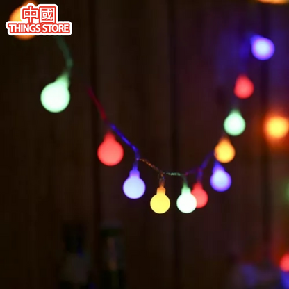 Seria de luz en bola 10metros