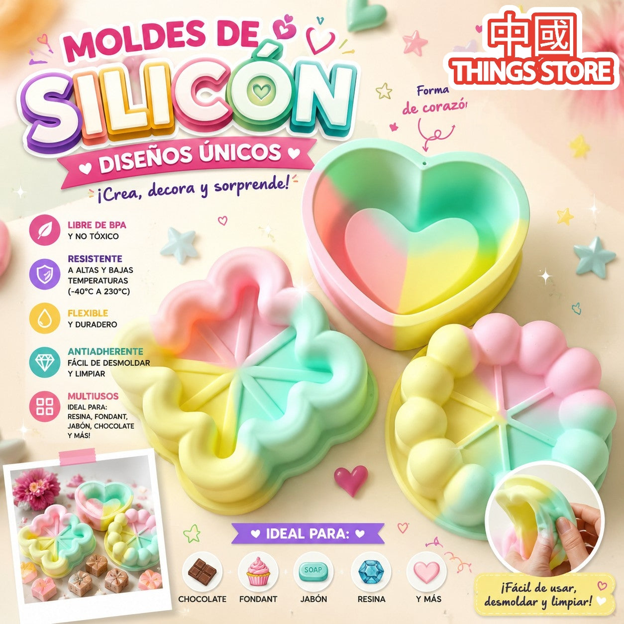 Molde de silicón 🌈