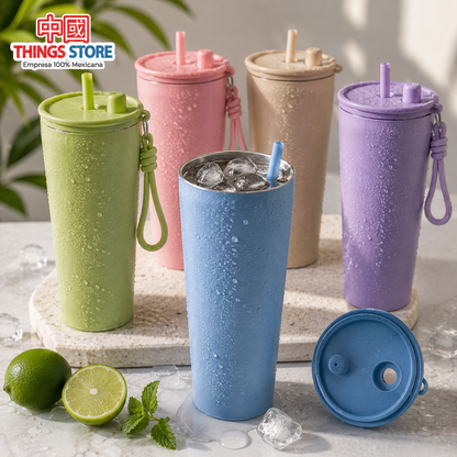 Vaso liso metálico de 710ml