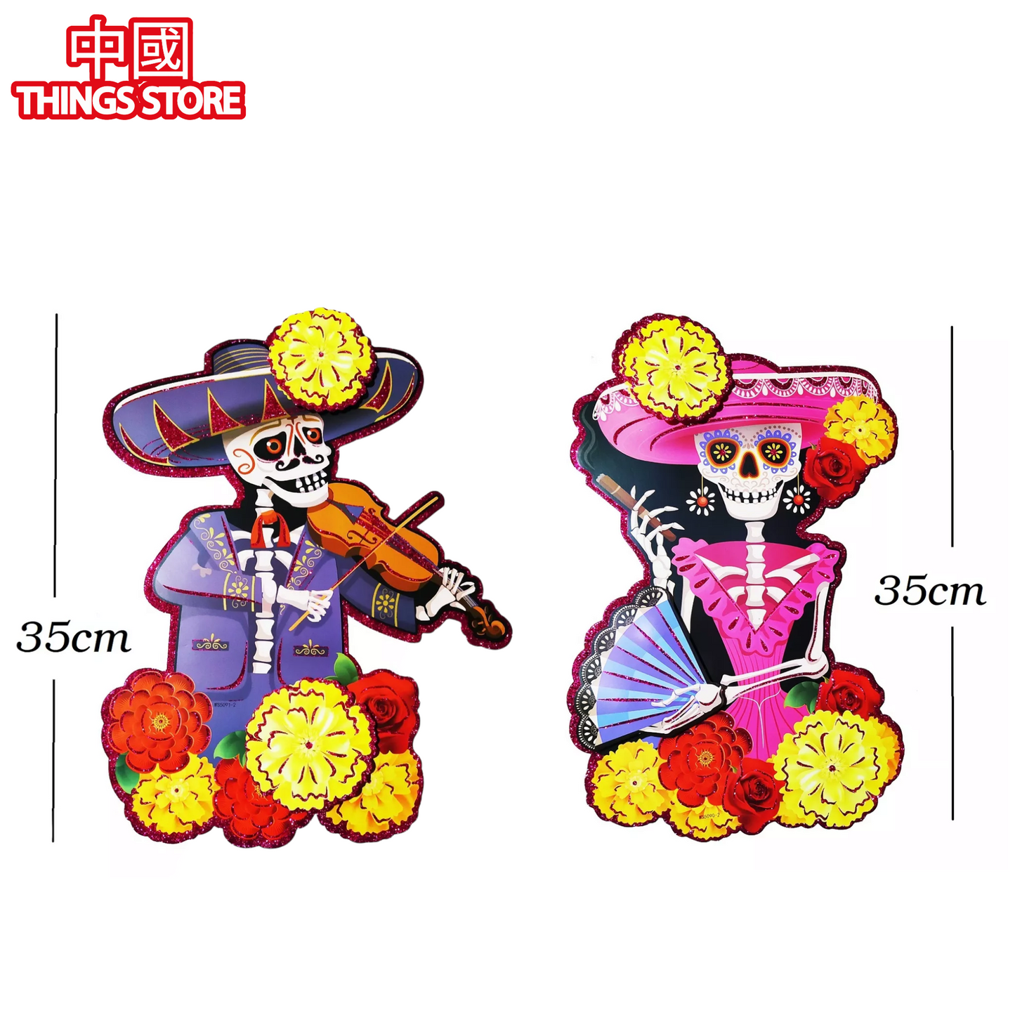 Figura de Catrina y Charro