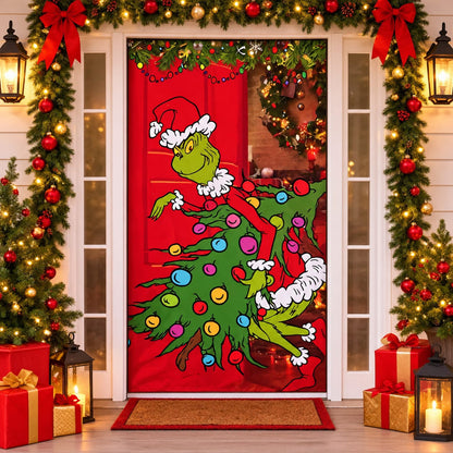 Funda de puerta de grinch🎄