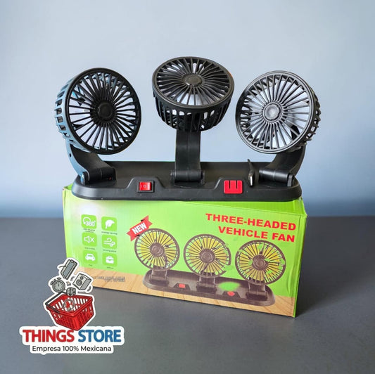 Ventilador de coche 3 en 1