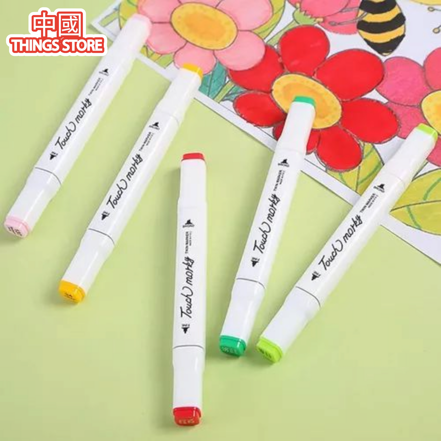 Plumones de doble punta 24pz