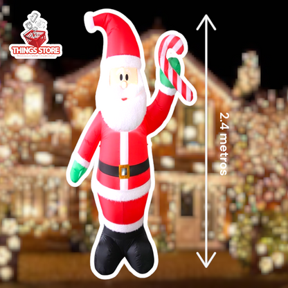 Muñeco inflable de santa