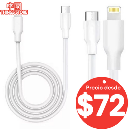 Cable tipo C a IP 1m promoción 3X2