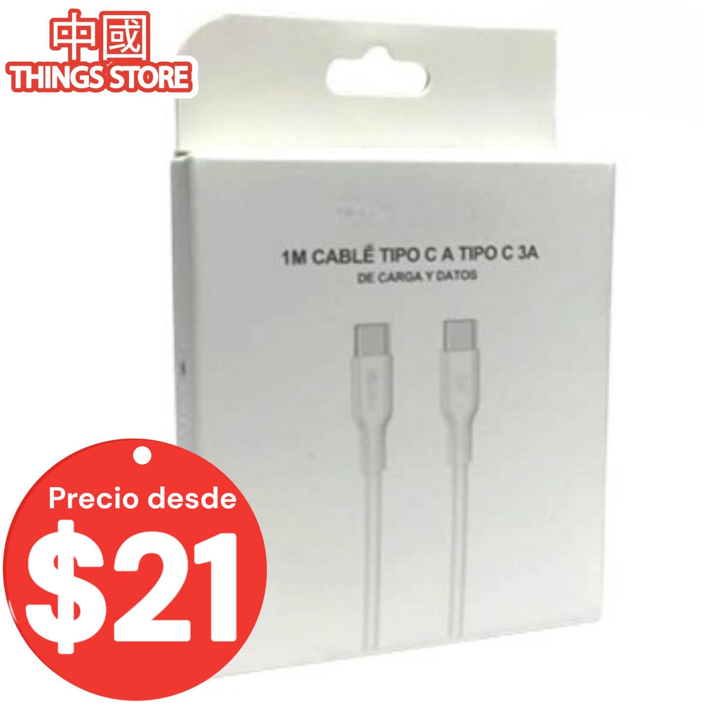 Cable Tipo C a Tipo C 1m