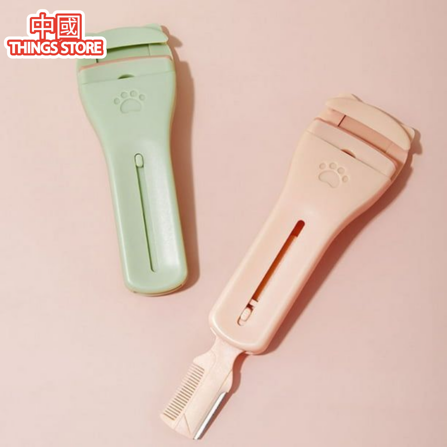 Cortador y enchinador para pestañas y cejas