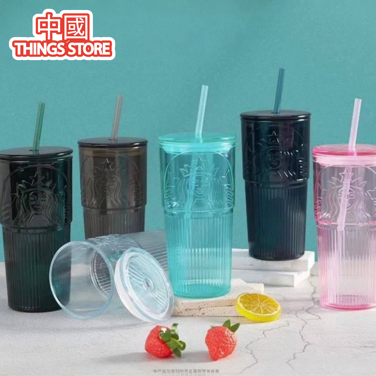 Vaso Starbucks transparente