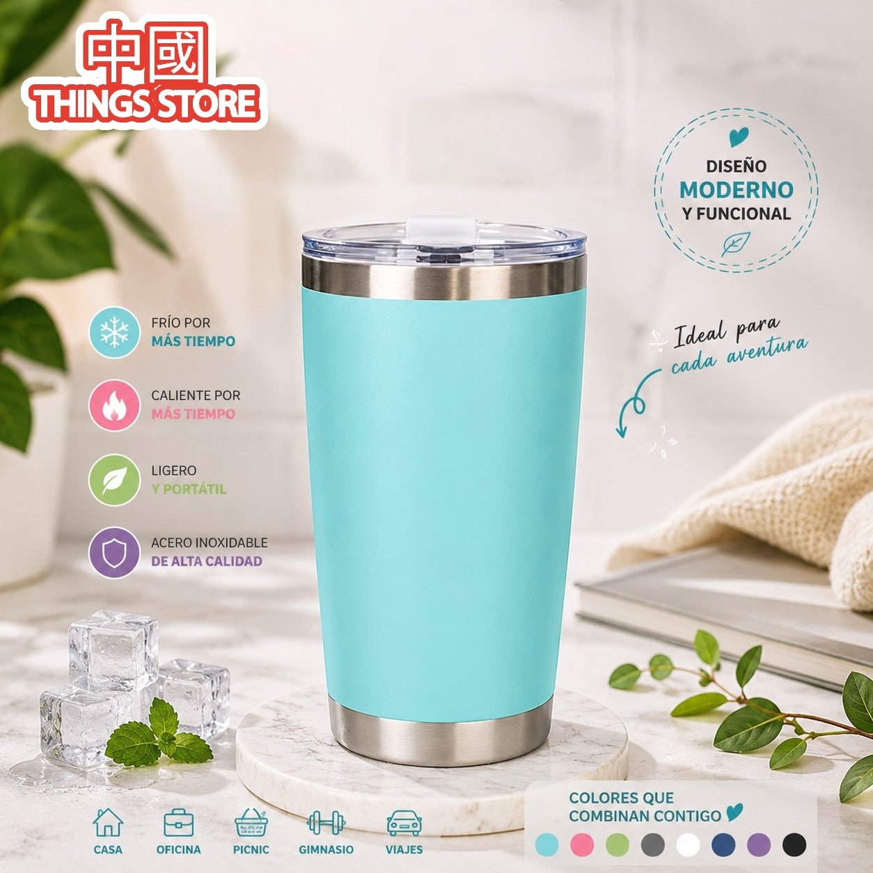 Termo tipo yeti 20oz 🌈