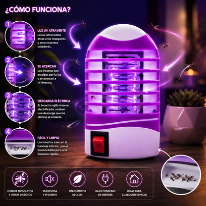 Lámpara mata mosquitos 🦟