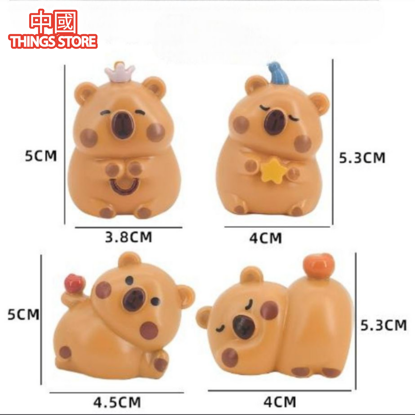 Paquete de capibaras 4pz