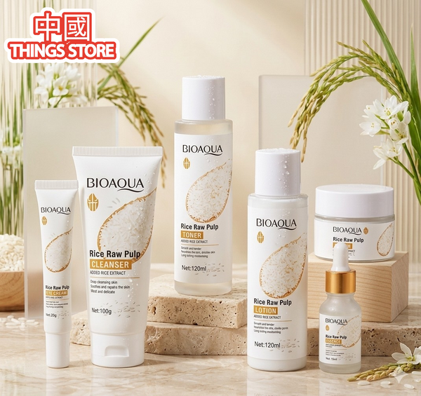 Kit skincare de arroz