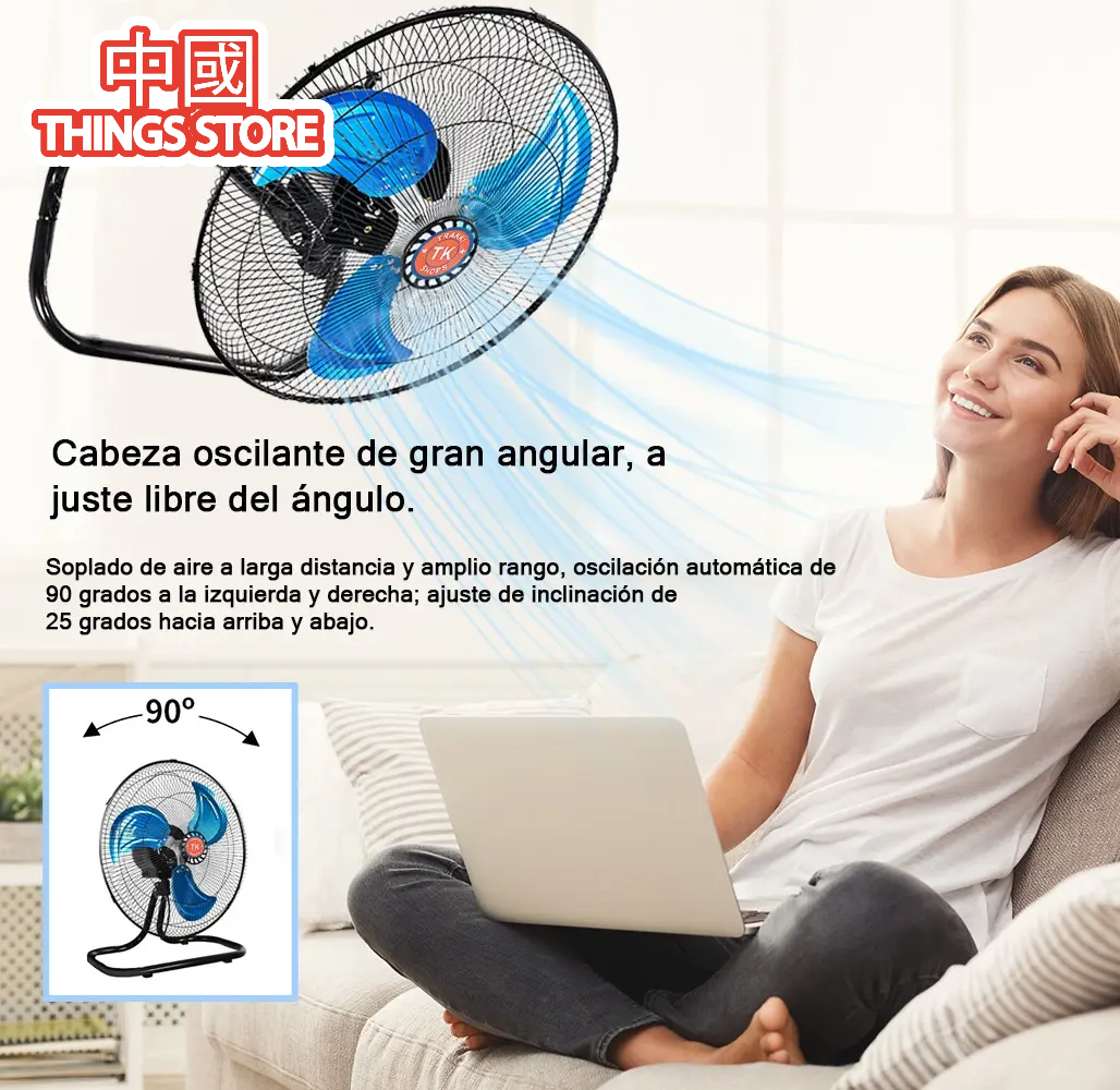 Ventilador de 18" con control