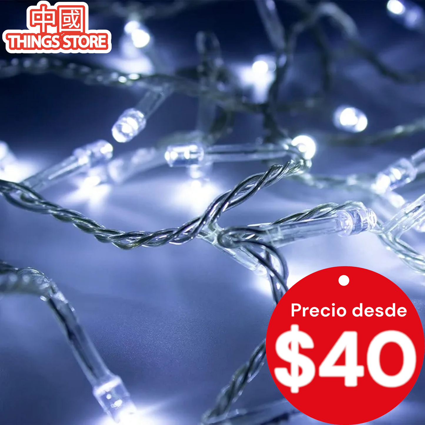 Serie de luces de 3 metros