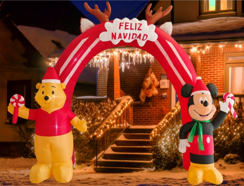 Arco inflable navideño