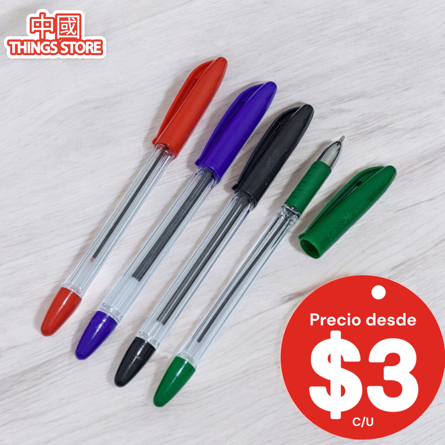 Bolígrafo de colores