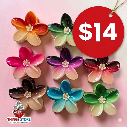 Pinza para cabello de flores